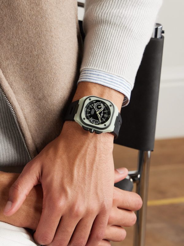 BR-X5 Limited Edition Automatic 41mm Titanium, Fibreglass and Rubber Watch, Ref. No. RX5R-LUM_TC/SRB - OU2 BR-X5 Limited Edition Automatic 41mm Titanium, Fibreglass and Rubber Watch, Ref. No. RX5R-LUM_TC/SRB - OU2
