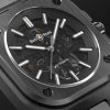 BR 05 Skeleton Automatic 41mm Black Ceramic and Steel Watch, Ref. No. BR05A-BL-SK-CE/SCE - CU