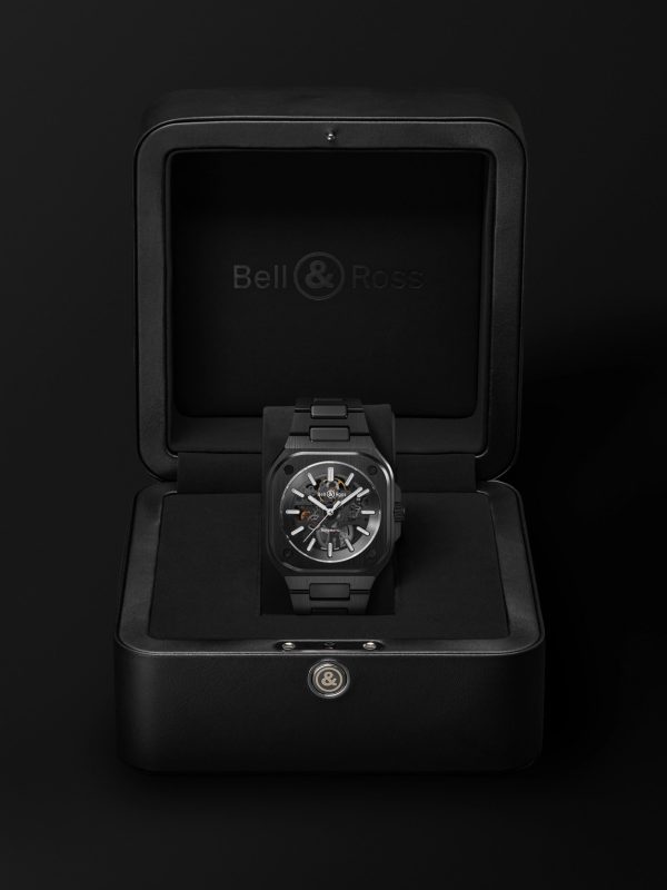 BR 05 Skeleton Automatic 41mm Black Ceramic and Steel Watch, Ref. No. BR05A-BL-SK-CE/SCE - E3