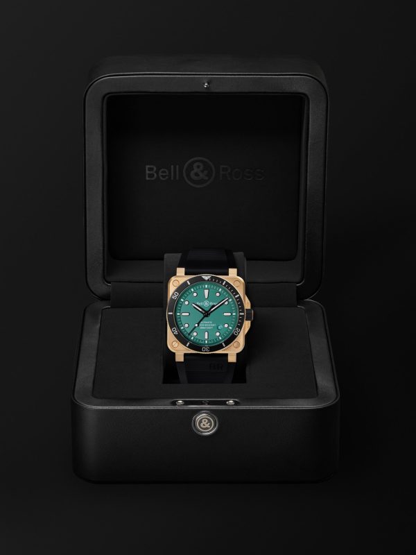 BR 03-92 Diver Limited Edition Automatic 42mm Bronze and Rubber Watch, Ref. No. BR0392-D-LT-BR/SRB - E3
