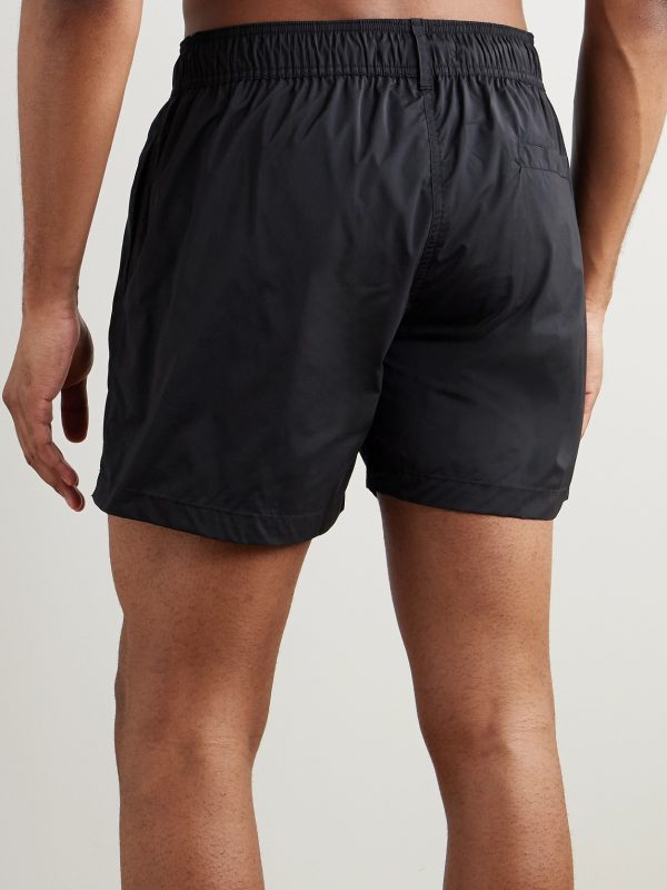 Salvador Straight-Leg Mid-Length Recycled Swim Shorts - BK Salvador Straight-Leg Mid-Length Recycled Swim Shorts - BK