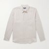 Telles Slim-Fit Striped Linen Shirt Telles Slim-Fit Striped Linen Shirt
