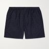 Straight-Leg Mid-Length Logo-Jacquard Swim Shorts Straight-Leg Mid-Length Logo-Jacquard Swim Shorts