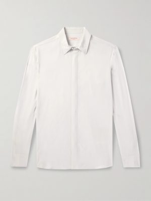 Slim-Fit Silk Crepe de Chine Shirt Slim-Fit Silk Crepe de Chine Shirt