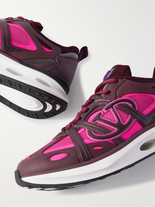 Easyjog Leather-Trimmed Mesh Sneakers - CU
