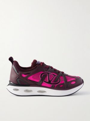 Easyjog Leather-Trimmed Mesh Sneakers Easyjog Leather-Trimmed Mesh Sneakers