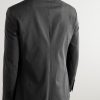 Slim-Fit Twill Suit Jacket - BK Slim-Fit Twill Suit Jacket - BK