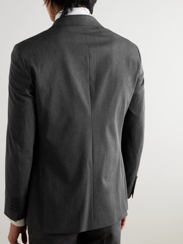 Slim-Fit Twill Suit Jacket - BK Slim-Fit Twill Suit Jacket - BK