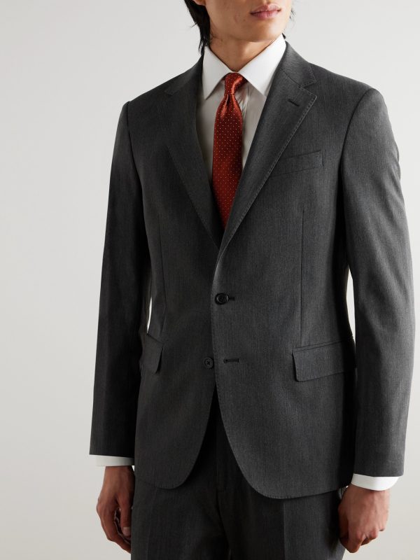 Slim-Fit Twill Suit Jacket - FR Slim-Fit Twill Suit Jacket - FR