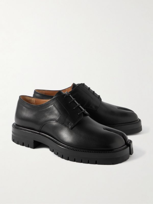 Tabi Split-Toe Leather Derby Shoes - FR