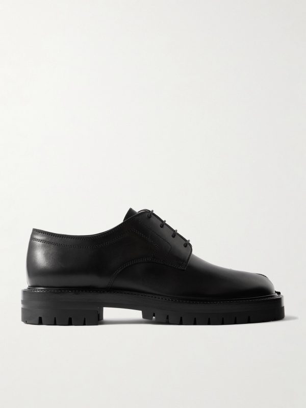 Tabi Split-Toe Leather Derby Shoes