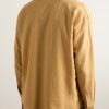 Button-Down Collar Embroidered Cotton and Linen-Blend Shirt - BK Button-Down Collar Embroidered Cotton and Linen-Blend Shirt - BK
