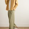 Button-Down Collar Embroidered Cotton and Linen-Blend Shirt - OU Button-Down Collar Embroidered Cotton and Linen-Blend Shirt - OU