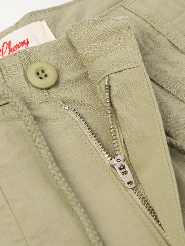 Wide-Leg Cotton-Canvas Drawstring Trousers - E1 Wide-Leg Cotton-Canvas Drawstring Trousers - E1
