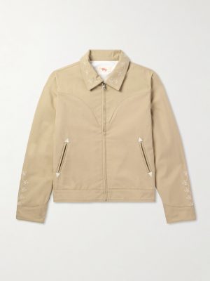 Charro Embroidered Cotton-Blend Twill Jacket Charro Embroidered Cotton-Blend Twill Jacket