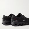 CloudX4 Rubber-Trimmed Mesh Running Sneakers - BK CloudX4 Rubber-Trimmed Mesh Running Sneakers - BK