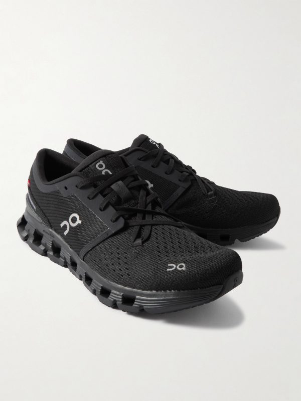 CloudX4 Rubber-Trimmed Mesh Running Sneakers - FR CloudX4 Rubber-Trimmed Mesh Running Sneakers - FR