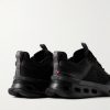 Cloudnova X Rubber-Trimmed Mesh Running Sneakers - BK Cloudnova X Rubber-Trimmed Mesh Running Sneakers - BK