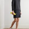 Performance Slim-Fit Stretch Recycled-Jersey and Mesh Top - OU Performance Slim-Fit Stretch Recycled-Jersey and Mesh Top - OU