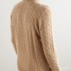 Cable-Knit Wool and Cashmere-Blend Rollneck Sweater - BK