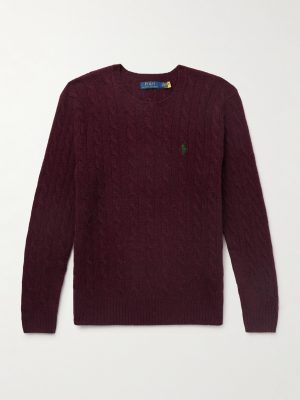 Slim-Fit Cable-Knit Wool and Cashmere-Blend Sweater Slim-Fit Cable-Knit Wool and Cashmere-Blend Sweater