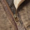 Distressed Shearling Bomber Jacket - CU Distressed Shearling Bomber Jacket - CU
