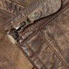 Distressed Shearling Bomber Jacket - E1 Distressed Shearling Bomber Jacket - E1