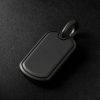 Chevron Titanium Diamond Pendant - BK Chevron Titanium Diamond Pendant - BK
