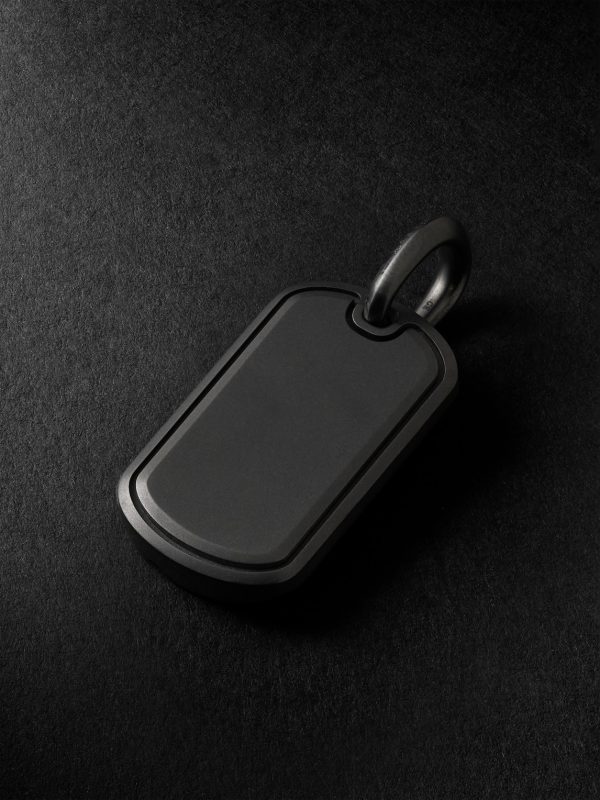 Chevron Titanium Diamond Pendant - BK Chevron Titanium Diamond Pendant - BK