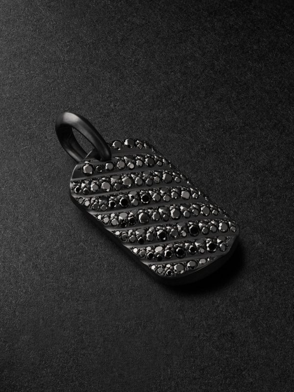 Chevron Titanium Diamond Pendant Chevron Titanium Diamond Pendant