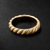 Sculpted Cable 18-Karat Gold Ring - BK Sculpted Cable 18-Karat Gold Ring - BK