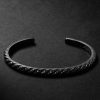 Sculpted Cable Titanium Diamond Cuff Sculpted Cable Titanium Diamond Cuff