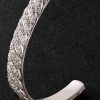 Sculpted Cable 18-Karat White Gold Diamond Cuff - CU Sculpted Cable 18-Karat White Gold Diamond Cuff - CU