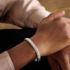 Sculpted Cable 18-Karat White Gold Diamond Cuff - FR Sculpted Cable 18-Karat White Gold Diamond Cuff - FR