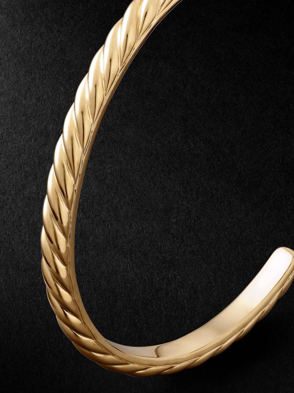 Sculpted Cable 18-Karat Gold Cuff - CU