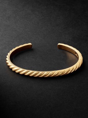 Sculpted Cable 18-Karat Gold Cuff Sculpted Cable 18-Karat Gold Cuff