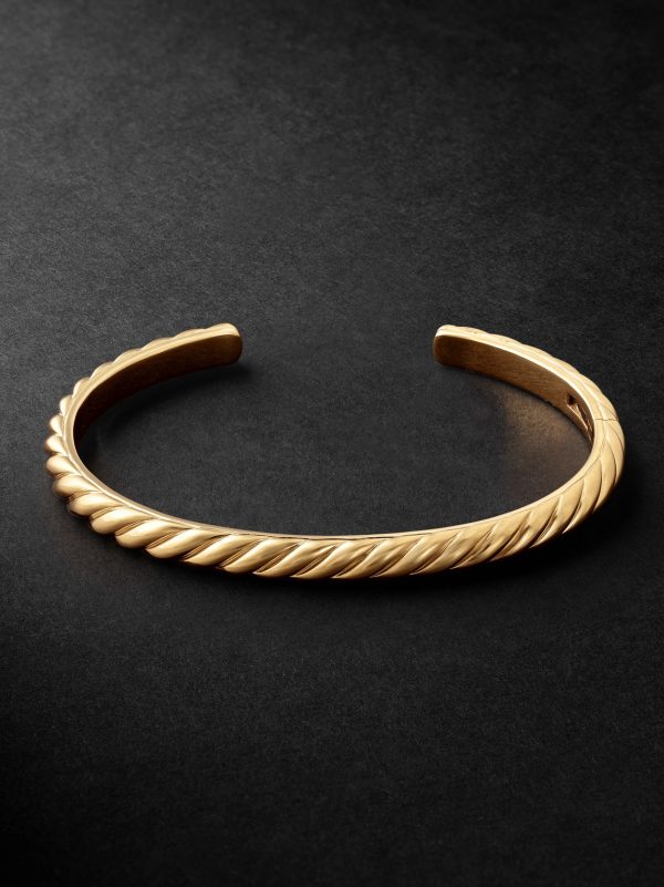 Sculpted Cable 18-Karat Gold Cuff