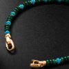 Spiritual Beads 18-Karat Gold, Malachite and Turquoise Beaded Bracelet - BK Spiritual Beads 18-Karat Gold, Malachite and Turquoise Beaded Bracelet - BK