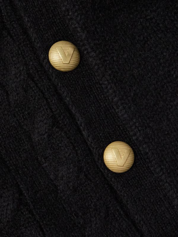 Oversized Cable-Knit and Ribbed Alpaca-Blend Cardigan - CU Oversized Cable-Knit and Ribbed Alpaca-Blend Cardigan - CU