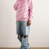 Oversized Logo-Intarsia Metallic Knitted Sweater - OU