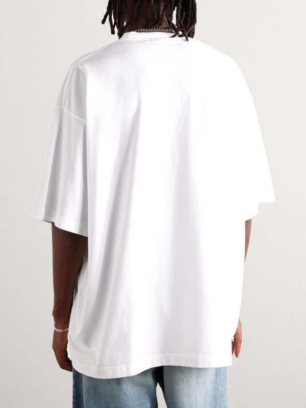 Printed Cotton-Jersey T-Shirt - BK