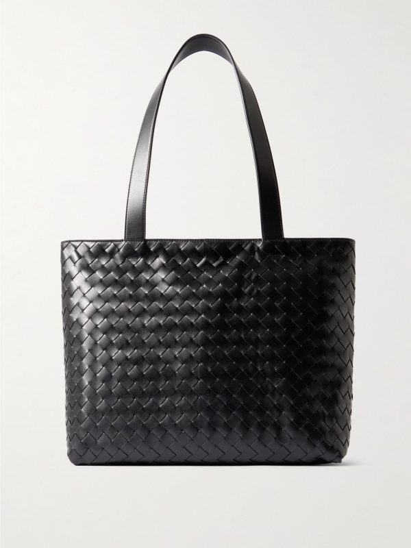 Avenue Small Intrecciato Leather Tote Bag