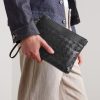 Intrecciato Leather Pouch - OU Intrecciato Leather Pouch - OU