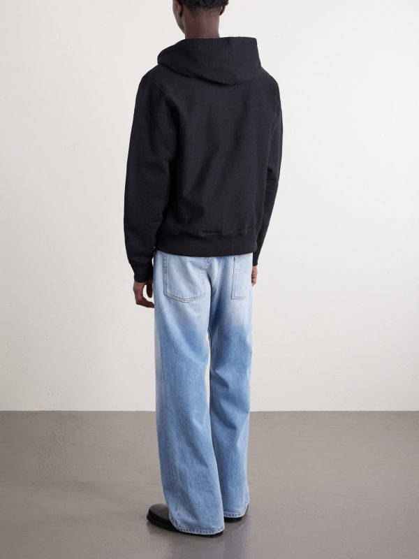 Logo-Embroidered Cotton-Jersey Zip-Up Hoodie - BK