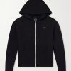 Logo-Embroidered Cotton-Jersey Zip-Up Hoodie