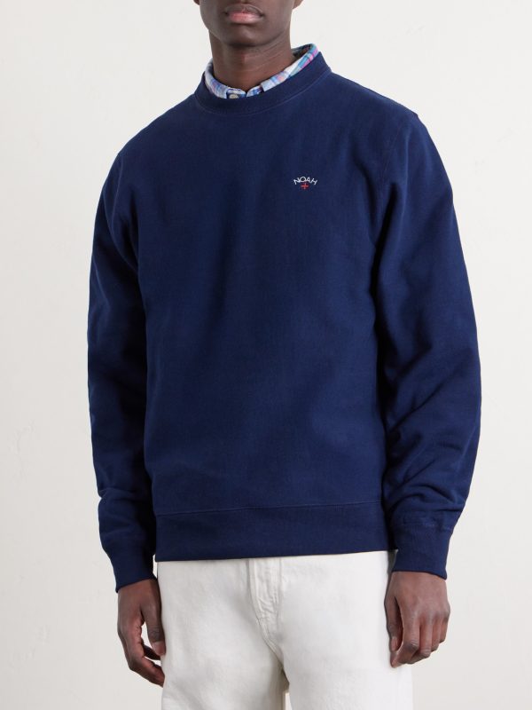 Logo-Embroidered Cotton-Jersey Sweatshirt - FR Logo-Embroidered Cotton-Jersey Sweatshirt - FR