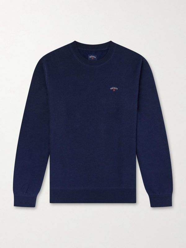 Logo-Embroidered Cotton-Jersey Sweatshirt Logo-Embroidered Cotton-Jersey Sweatshirt