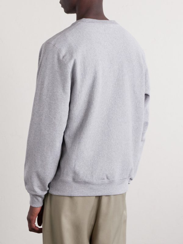 Logo-Embroidered Cotton-Jersey Sweatshirt - BK Logo-Embroidered Cotton-Jersey Sweatshirt - BK