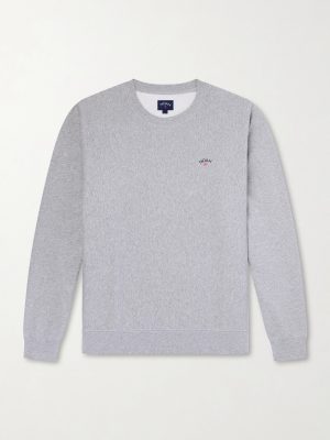 Logo-Embroidered Cotton-Jersey Sweatshirt Logo-Embroidered Cotton-Jersey Sweatshirt