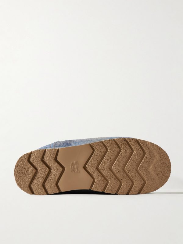 Shearling-Lined Trompe L'oeil Suede Boots - E1 Shearling-Lined Trompe L'oeil Suede Boots - E1